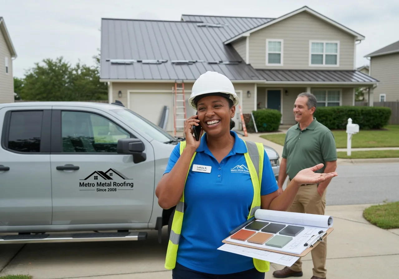 Storm Damage Metal Roof Repair in New Freeport, PA